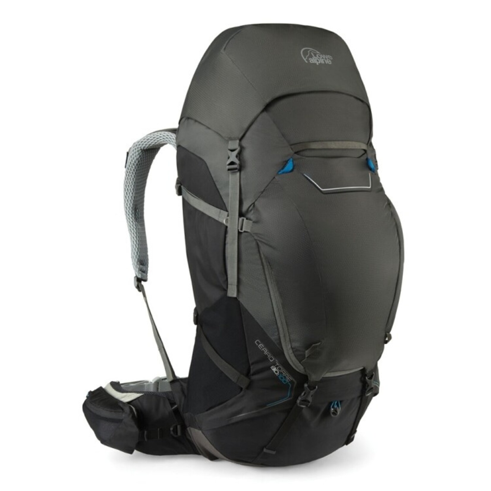 Lowe Alpine Lowe Alpine Cerro Torre 80:100l backpack heren - Black / Greyhound