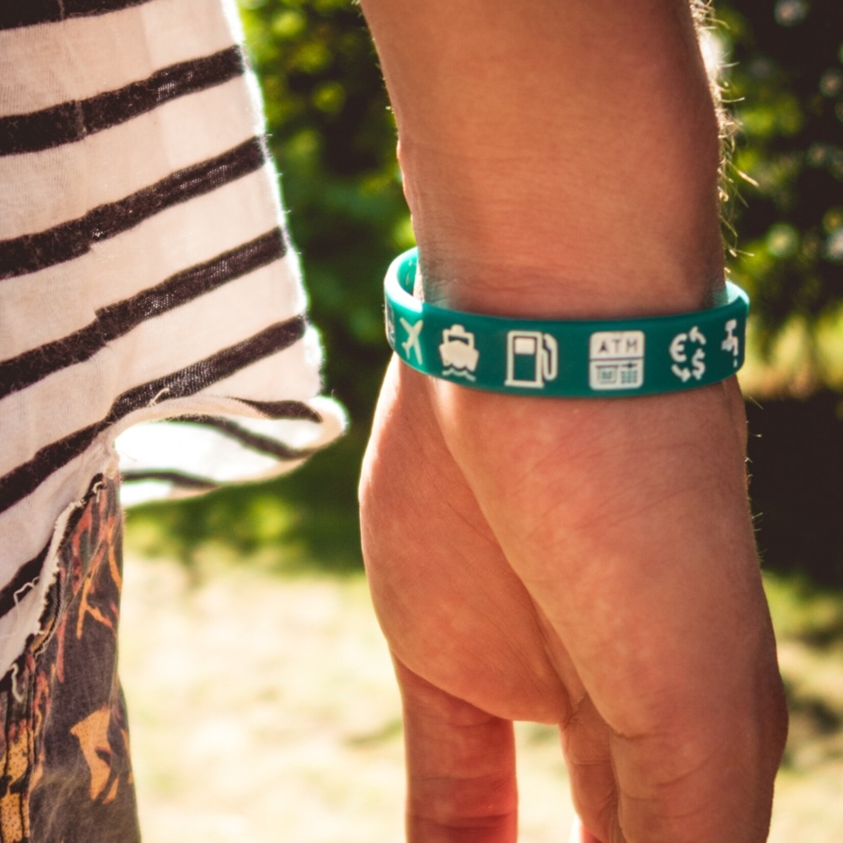 Ik ga op avontuur Travel bracelet reisbandje icons - dames / small