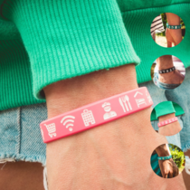 Travel bracelet (small) reisbandje icons - dames