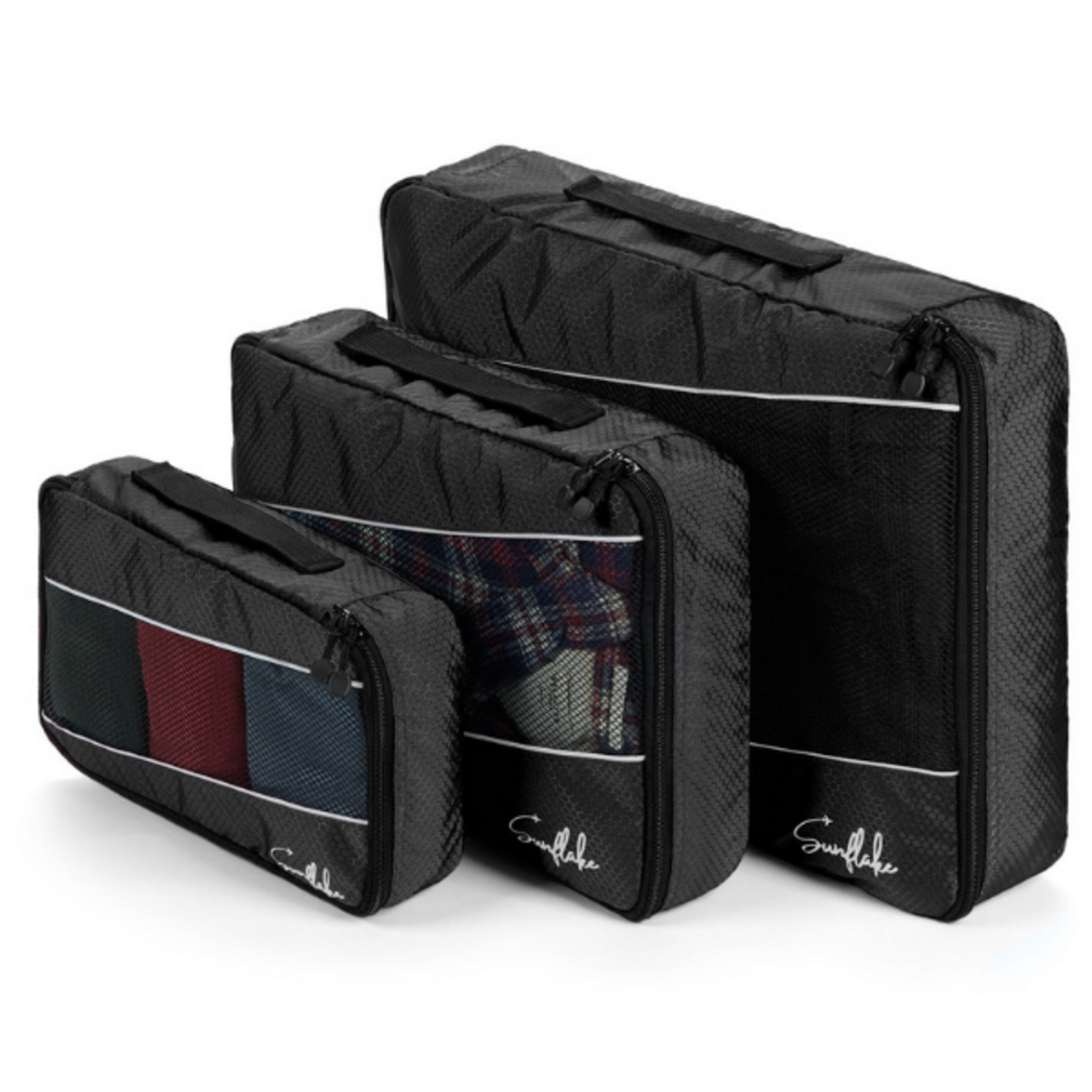 Sunflake Sunflake Packing Cubes Set  3 inpakzakken voor backpack of koffer