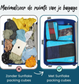 Sunflake Sunflake Packing Cubes Set – 3 stuks – Voor Backpack & Koffer