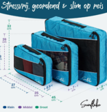 Sunflake Sunflake Packing Cubes Set – 3 stuks – Voor Backpack & Koffer