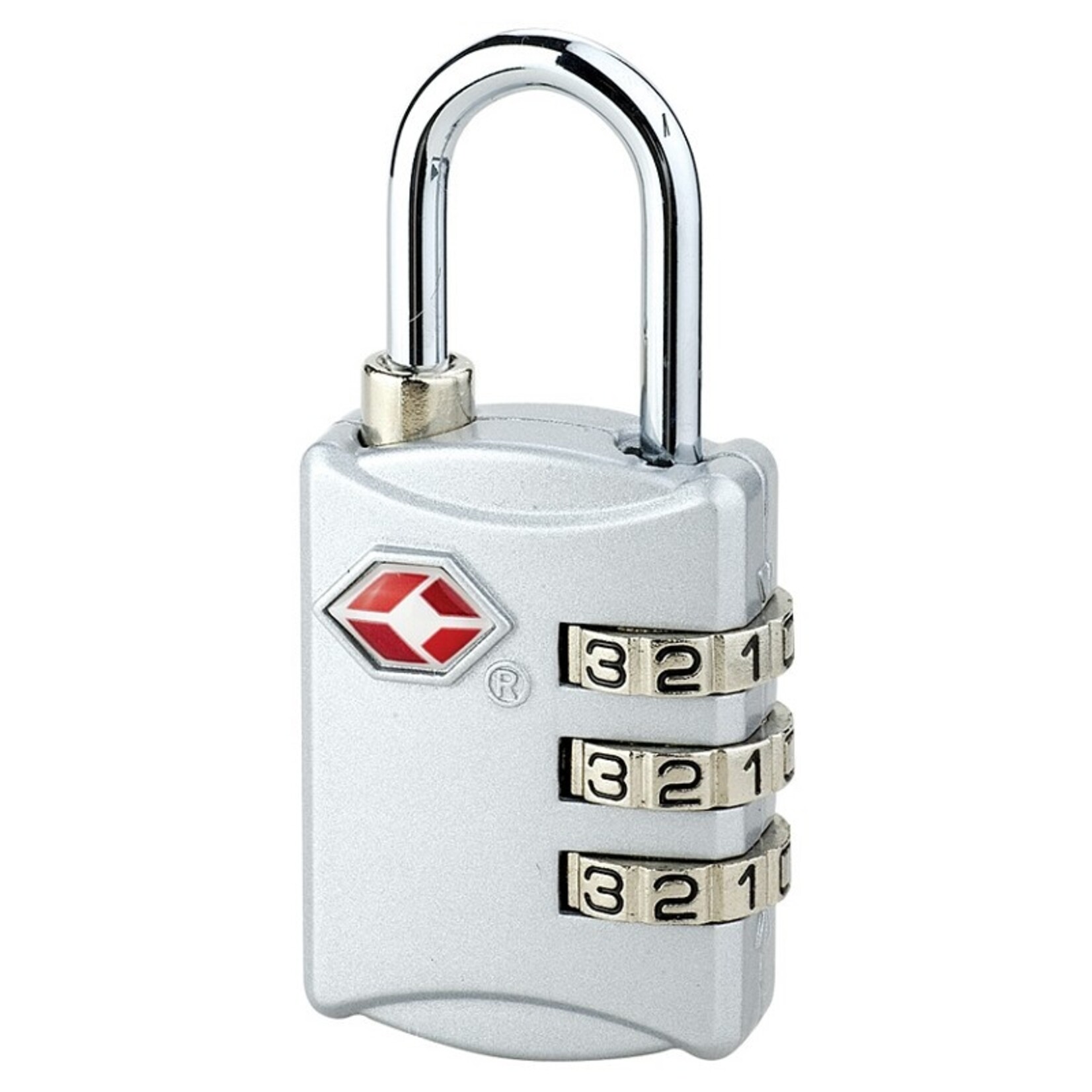 Travelsafe TSA cijfercode hangslot - zilver