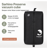 Sarhino Preserve M Vacuum zak kleding - packing cube compression - zwart