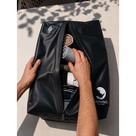 Sarhino Preserve - vacuum packing cube - kledingzak - compressie zonder pomp - zwart