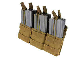 MA44 Triple-Stacker M4 Mag Pouch - Coyote Brown