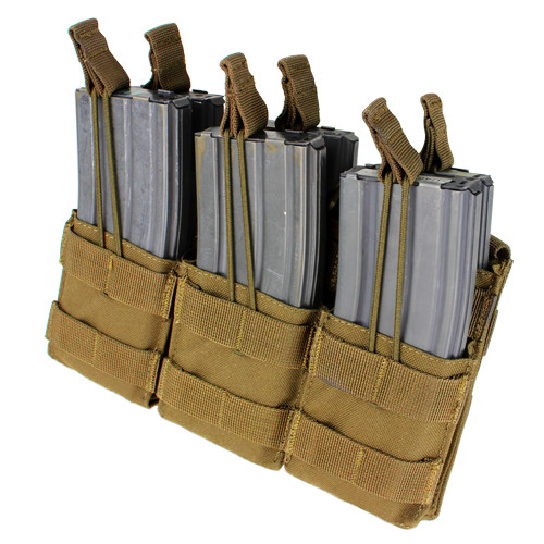 MA44 Triple Stacker M4 Mag Pouch - Coyote Brown