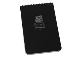 Pocket Top Spiral Notebook 10 X15cm - Black