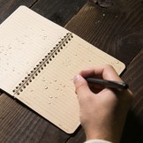 Side Spiral Notebook 12 X 18cm - Tan