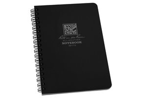 Side Spiral Notebook 12 X 18cm - Black