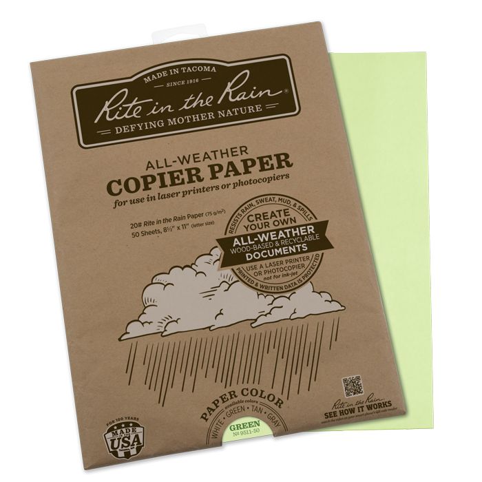 All Weather Copier paper A4 50 sheets - Green