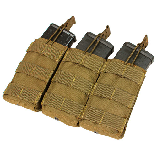 MA27 Triple Open Top M4/M16 Mag Pouch - Coyote Brown