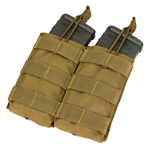 MA19 Double Open -Top M4 Mag Pouch - Coyote Brown