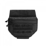 Drop Down Velcro Utility Pouch - Black