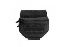 Drop Down Velcro Utility Pouch - Black