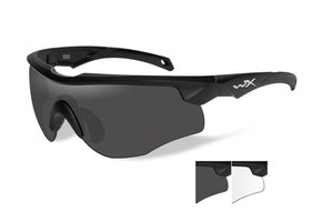 WX Rogue Matte Black frame Clear and Grey Lenses