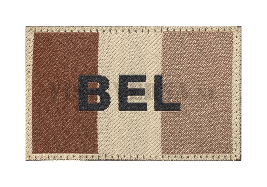 Belgian Flag 50 X 76mm - RAL7013 Desert