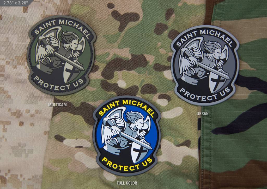 Saint Michael Modern patch PVC - FullColor