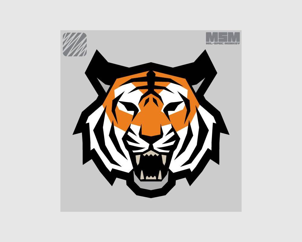 Tiger Head Patch - Desert