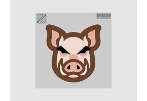 Pig Head Patch - Arid