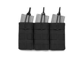 Triple Open 5.56 Mag Bungee Retention - Black