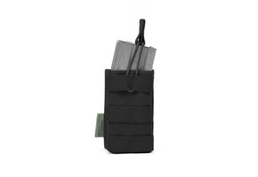 Single Open 5.56 Mag Bungee Retention- Black