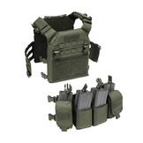 Recon Plate Carrier w Pathfinder Chestrig - Olive Drab