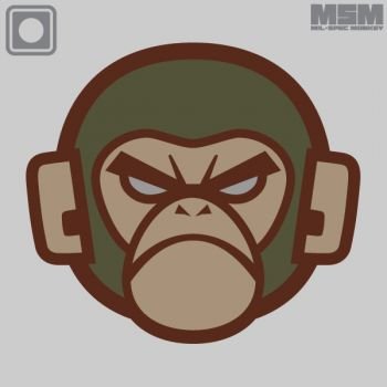 Monkey Head PVC Patch