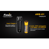 ARE-X1 18650 charging kit with 2600mAh accu