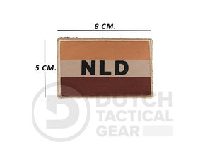 Nederlandse NLD  Vlag 50 X 80 mm - Desert