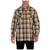 Peak Long Sleeve Shirt - Almond Plaid