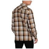 Peak Long Sleeve Shirt - Almond Plaid