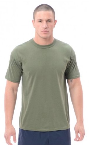 T-Shirt Olive Drab, 3-er Packung