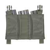 Detachable Triple Elastic Molle Pouch – Ranger Green