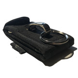 Key Ring Holder w Metal Hook voor koppel - Black