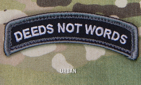 Deeds Not Words patch