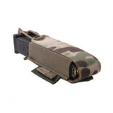 Laser Cut Single Bungee Pistol Pouch - Multicam