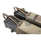 Laser Cut Double Bungee Pistol Pouch - Multicam