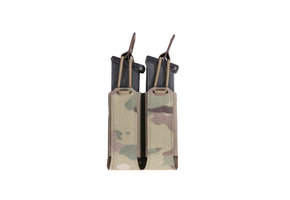 Laser Cut Double Bungee Pistol Pouch - Multicam