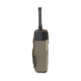 Laser Cut Wing Velcro Adjustable  Radio Pouch (Left Side)  - Multicam