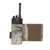 Laser Cut Wing Velcro Adjustable  Radio Pouch (Left Side)  - Multicam