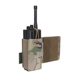 Laser Cut Wing Velcro Adjustable  Radio Pouch (Left Side)  - Multicam