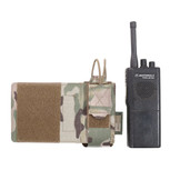 Laser Cut Wing Velcro Adjustable  Radio Pouch (Left Side)  - Multicam