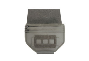 Laser Cut Drop Down Velcro Utility Pouch - Ranger Green
