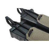 Laser Cut Double Bungee Pistol Pouch - Ranger Green