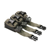 Laser Cut Triple 40mm Flashbang Pouch - Ranger Green