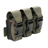 Laser Cut Triple 40mm Flashbang Pouch - Ranger Green