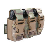 Laser Cut Triple 40mm Flashbang Pouch - Multicam