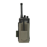Laser Cut Adjustable  Radio Pouch - Ranger green