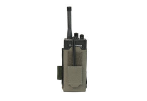 Laser Cut Adjustable  Radio Pouch - Ranger green